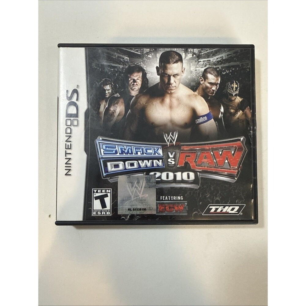 Wwe Smackdown Vs Raw 2010 - Nintendo DS Case And Booklet Only No Game